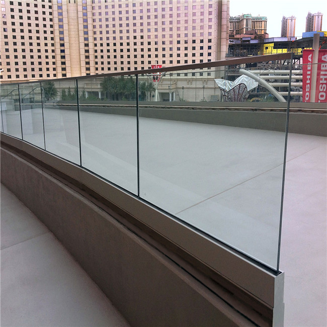 Flooring aluminum U base shoe glass balustrade PR-U072