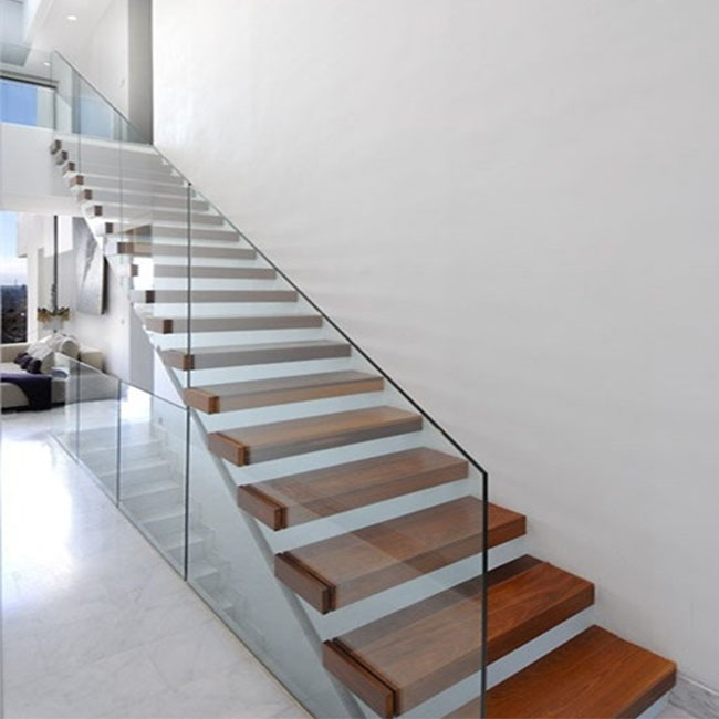 Modern Wood Floating Staircase Cantilevered Stairs