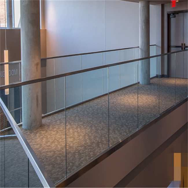 Frameless U channel glass railing systems for deck PR-U079