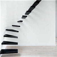 Newly design floating staircase carbon steel stainless steel staircase