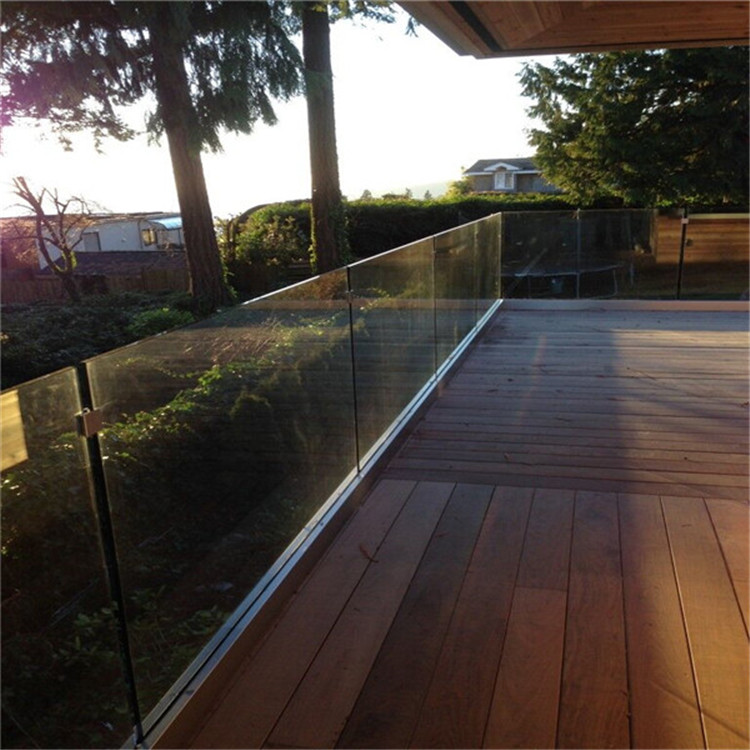 Balcony tempered laminated glass railing PR-U090