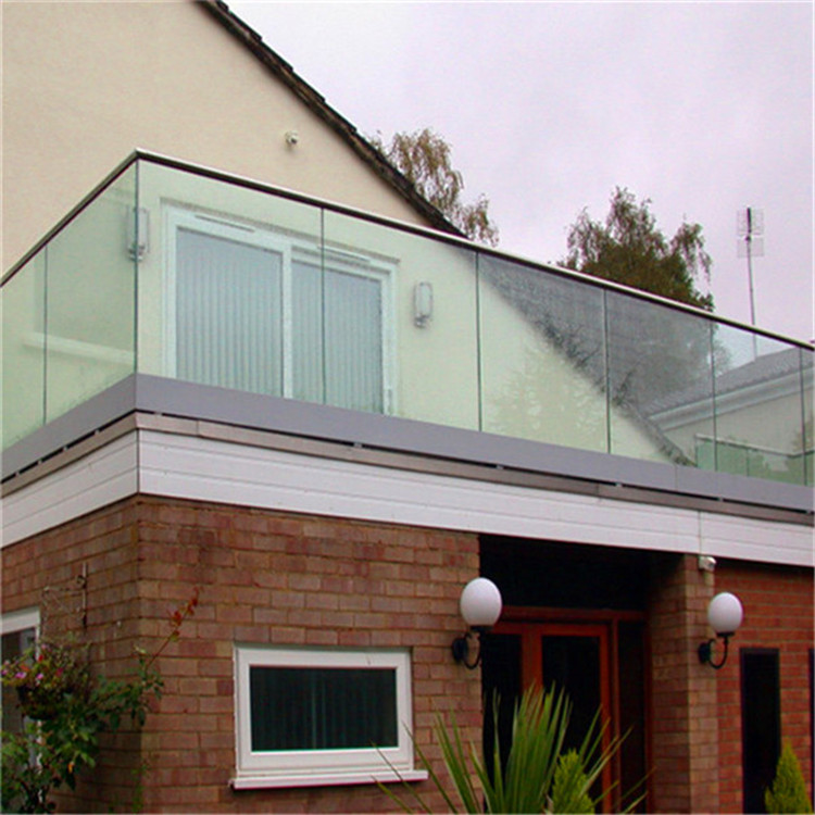 Veranda u channel clear glass railing PR-U109