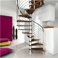 Modern stair design glass spiral staircase