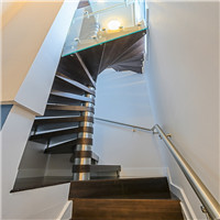 Modern spiral stairs saving space stainless steel staircase system