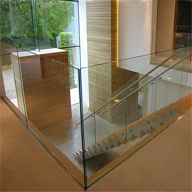 Flooring mounted U channel glass balustrade PR-U133