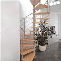 Oak Wood Indoo Stair Used Spiral Staircases