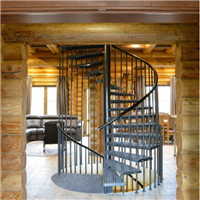 Used interior spiral steel wood stair design