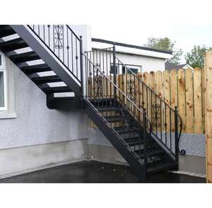 decorative external steel stairs external metal staircase outdoor