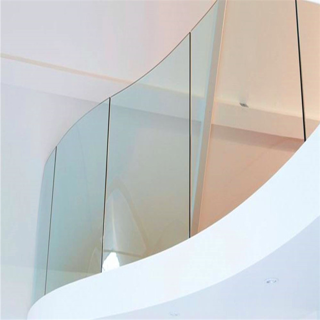 U base shoe aluminium tempered glass railing designPR-U093