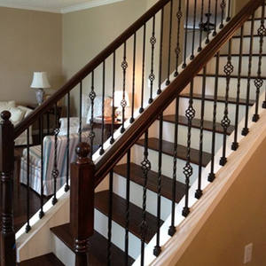 Straight u-type iron stairs for outside prices