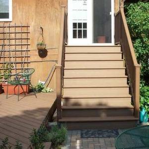 wpc plastic composite stairs step manufacturers in china