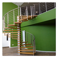 Hign quality wrought iron used spiral staircase