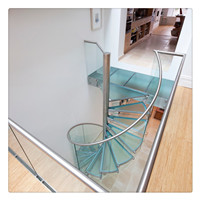 High quality anti-slip internal spiral staircase for small spiral