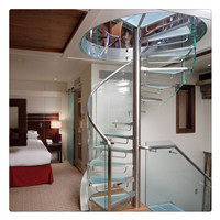 Outside Door Spiral Staircase With New Modern Design