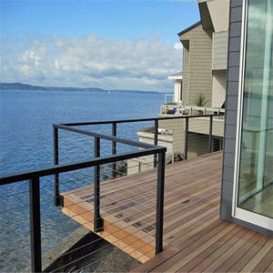 Modern Indoor/Outdoor Stainless Steel Cable Railing